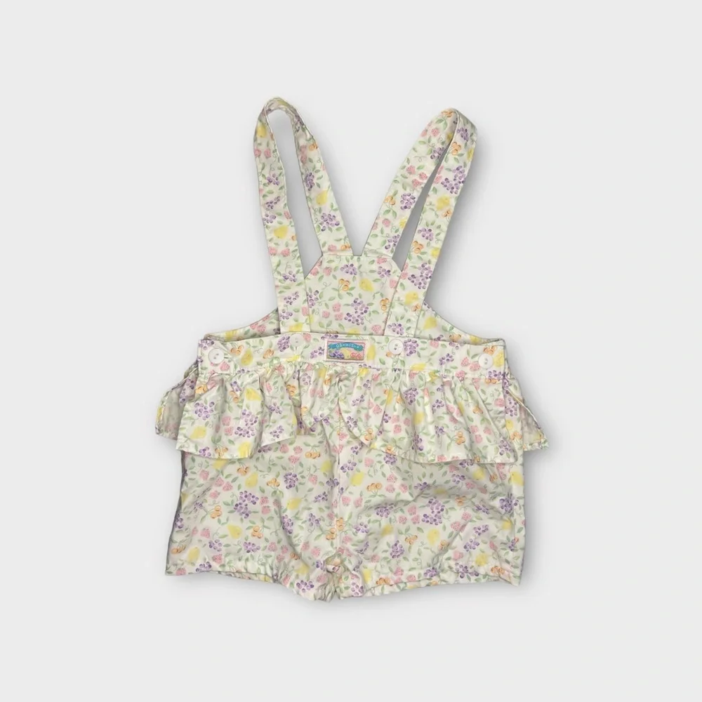 OshKosh B’gosh Vintage Pastel Fruit Pattern Short Romper